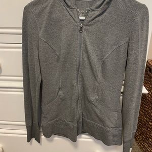 Gray workout light weight jacket